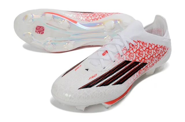 Adidas X Speedflow Padrão de rosa Branco Vermelho Preto Chuteiras de futebol para terreno firme 5