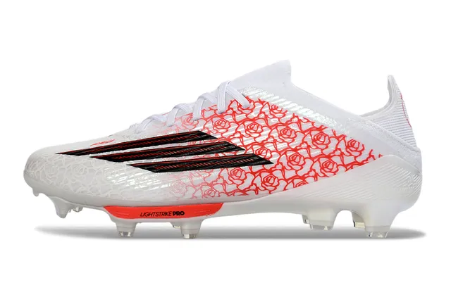 Adidas X Speedflow Padrão de rosa Branco Vermelho Preto Chuteiras de futebol para terreno firme 8