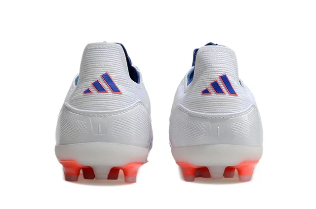 Adidas X Speedflow Brancos Azuis Laranjas para terreno firme Sapatos de futebol 4