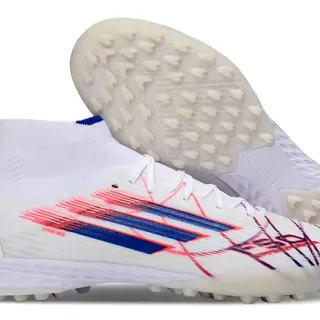 Adidas X Speedflow Branco Azul Vermelho Tênis de Futebol Turf