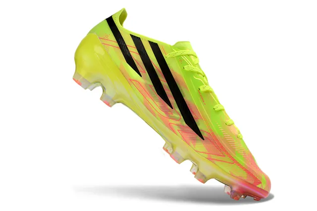 Adidas X Speedportal Hyperfast أصفر فلورسنتي قزحي الألوان Firm-Ground أحذية كرة القدم 2