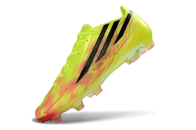 Adidas X Speedportal Hyperfast أصفر فلورسنتي قزحي الألوان Firm-Ground أحذية كرة القدم 3