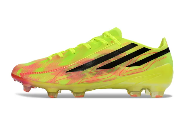 Adidas X Speedportal Hyperfast أصفر فلورسنتي قزحي الألوان Firm-Ground أحذية كرة القدم 7