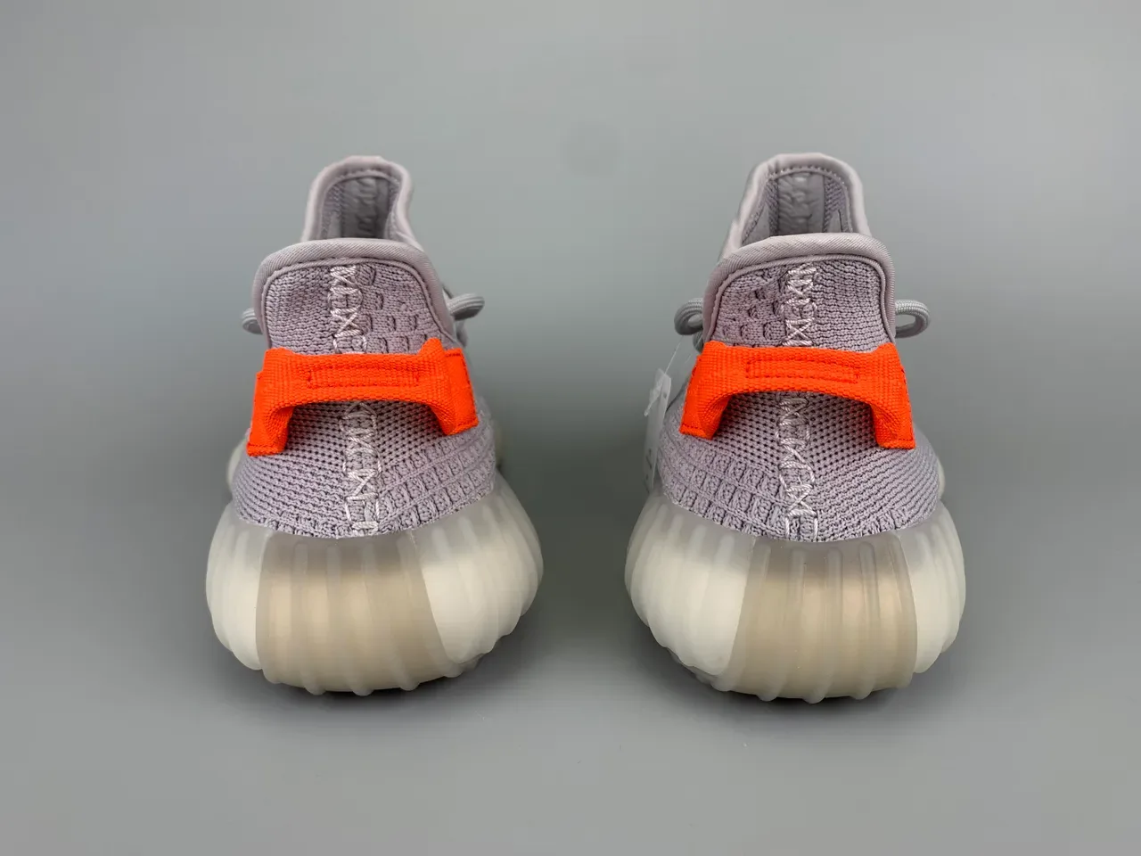 Adidas Yeezy Boost 350 Gris Coral Orange Lifestyle Sneakers 4