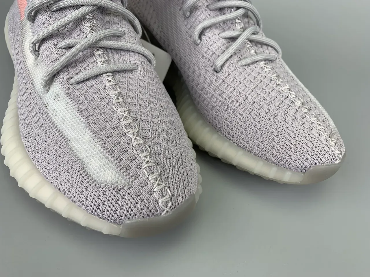 Adidas Yeezy Boost 350 Gris Coral Orange Lifestyle Sneakers 8