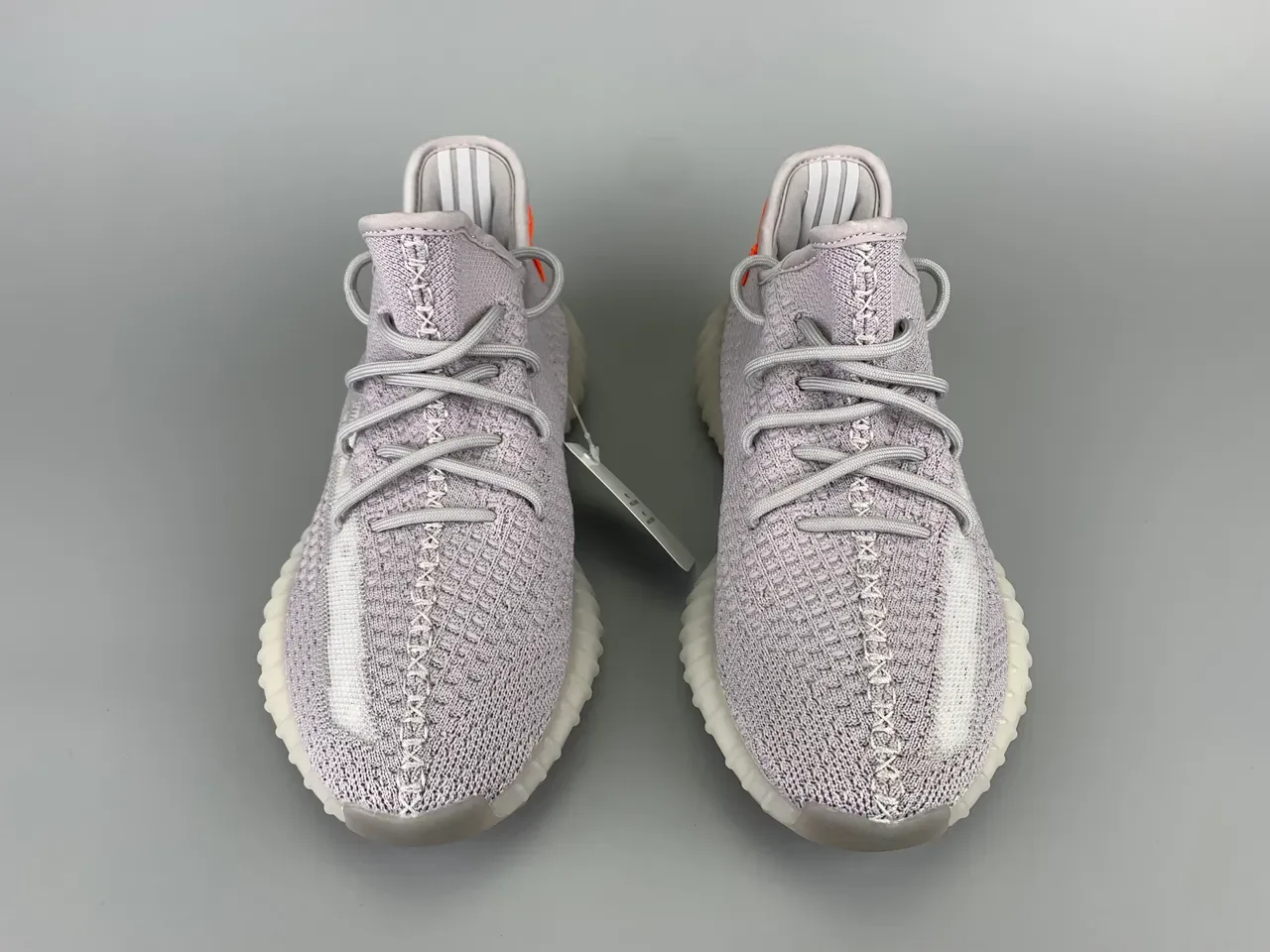 Adidas Yeezy Boost 350 Gris Coral Orange Lifestyle Sneakers 11