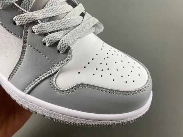 Air Jordan 1 灰海军蓝 高帮 皮革拼接 篮球鞋 2