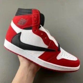 Zapatillas de baloncesto Air Jordan 1 High rojo blanco negro
