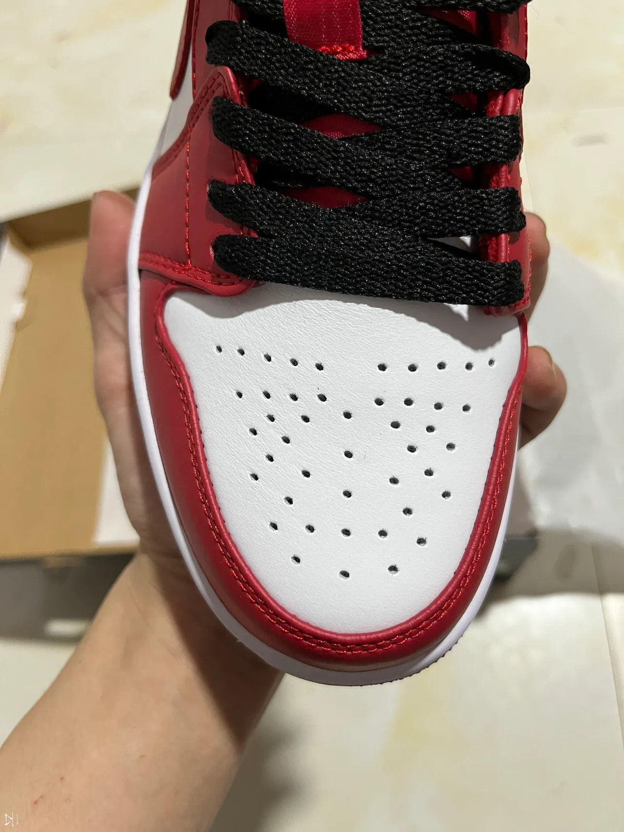 Air Jordan 1 Low White Red Black Chaussures de Basketball 3
