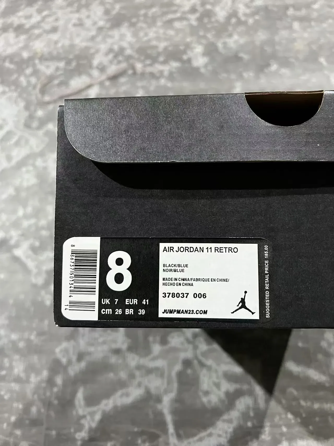 Air Jordan 11 Black Teal पैटेंट चमड़ा बास्केटबॉल जूते 9