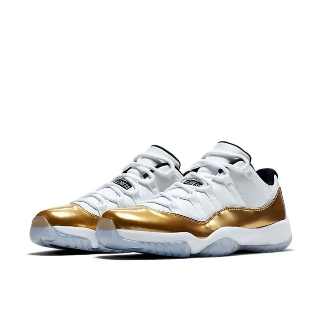 Air Jordan 11 White Metallic Gold Basketball Shoes 3