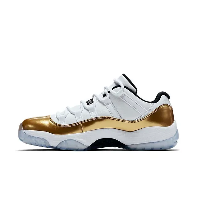 Air Jordan 11 White Metallic Gold Basketball Shoes 5