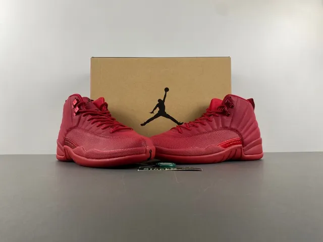 Tênis de basquete Air Jordan 12 vermelho monocromático 13