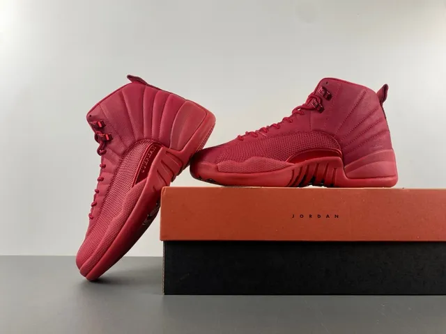 Tênis de basquete Air Jordan 12 vermelho monocromático 14