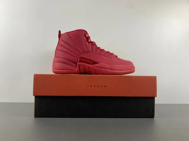 Tênis de basquete Air Jordan 12 vermelho monocromático 15