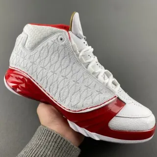 Air Jordan 12 सफेद लाल सुनहरे हाई-टॉप बास्केटबॉल जूते