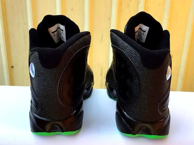 Air Jordan 13 ब्लैक नियॉन ग्रीन बास्केटबॉल शूज़ 4
