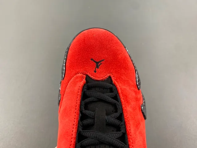 Tênis de basquete Air Jordan 14 Ferrari em camurça vermelha 5