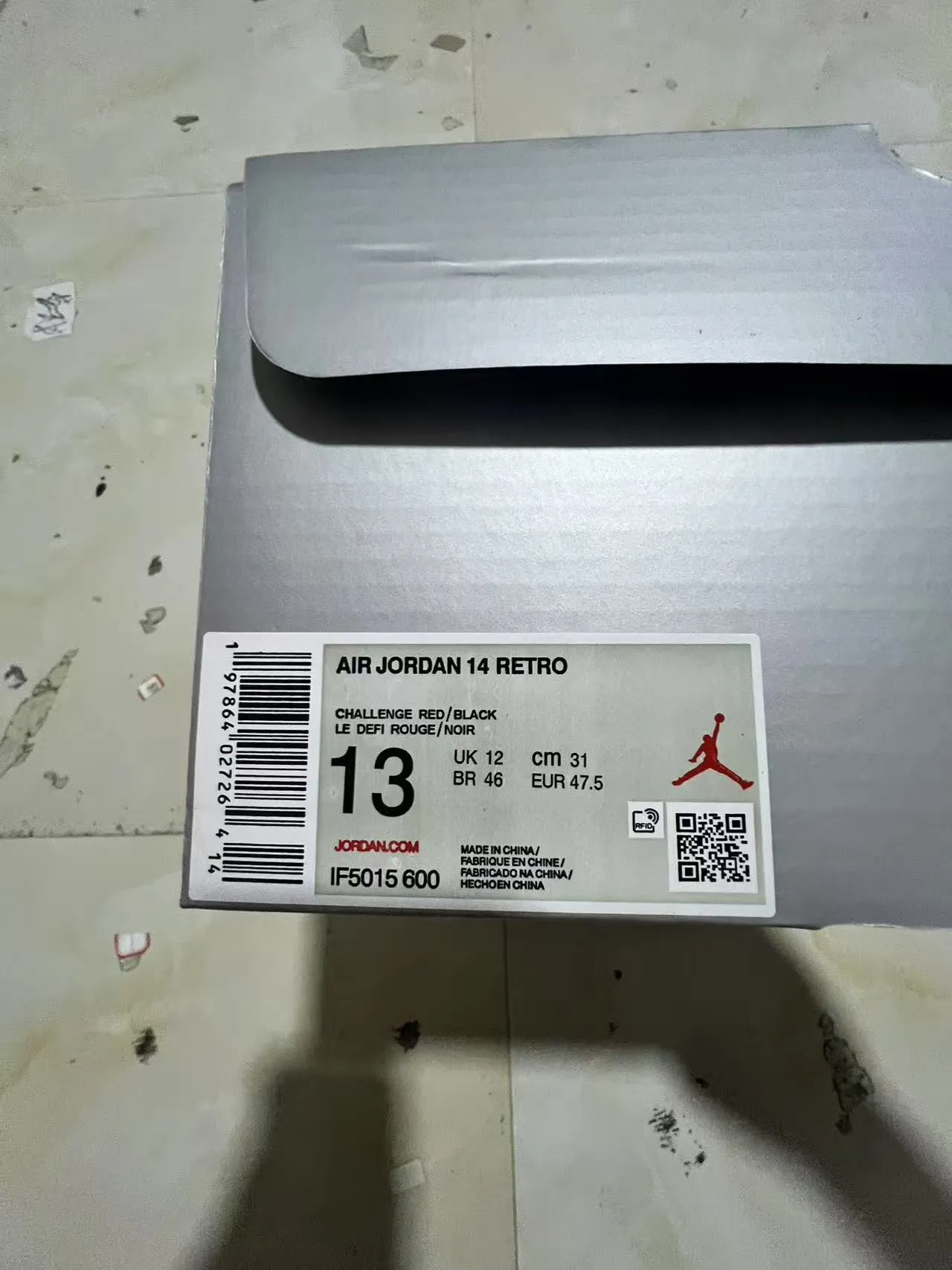 Air Jordan 14 Ferrari أحذية كرة السلة من المخمل الأحمر 10