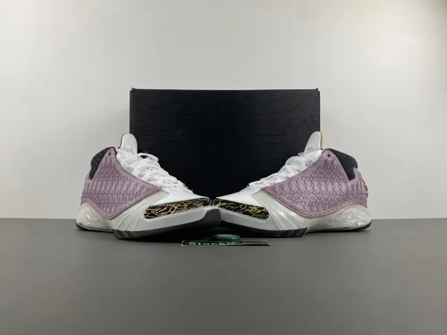 Air Jordan 22 Lavanda e Branco Tênis de Basquete Acolchoados 13