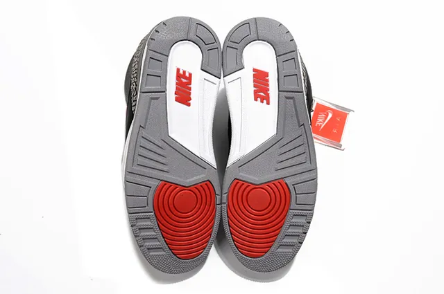 Tênis de basquete Air Jordan 3 Black Cement com estampa de elefante 2