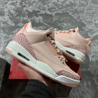 Air Jordan 3 डस्टी पिंक एलिफेंट प्रिंट बास्केटबॉल जूते