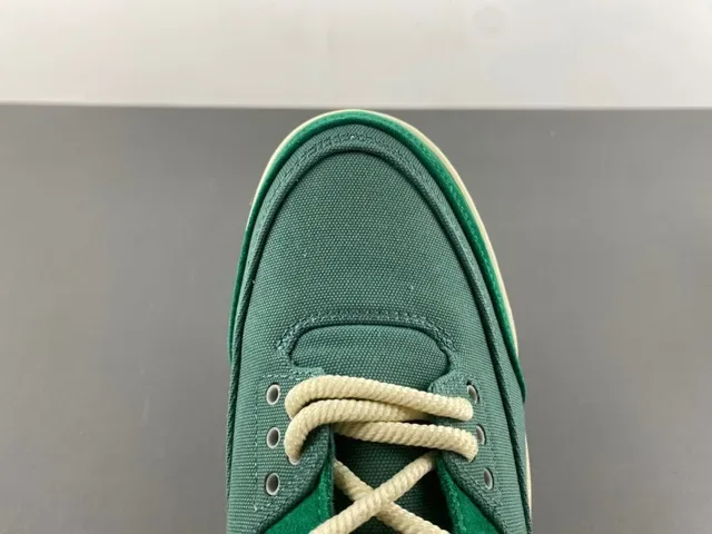 Air Jordan 3 Zapatillas de Baloncesto de Ante y Lona Verde de Alto 4