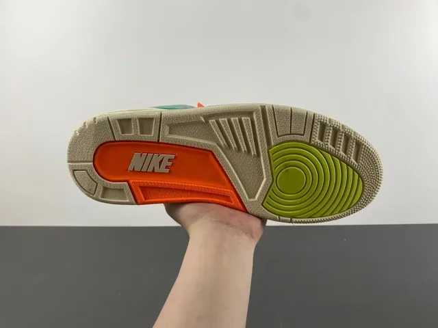 Air Jordan 3 Zapatillas de Baloncesto de Ante y Lona Verde de Alto 9