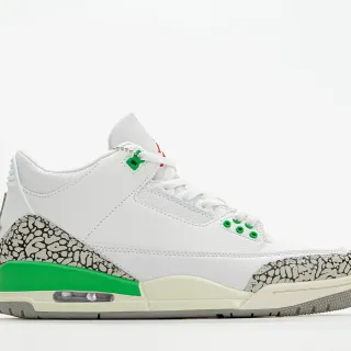 Tênis de basquete Air Jordan 3 Branco Cimento Verde