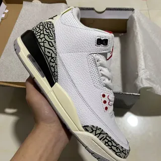 Zapatillas de baloncesto Air Jordan 3 con estampado de elefante blanco