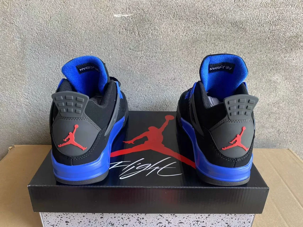Air Jordan 4 Black Royal Blue Zapatos de Baloncesto 7