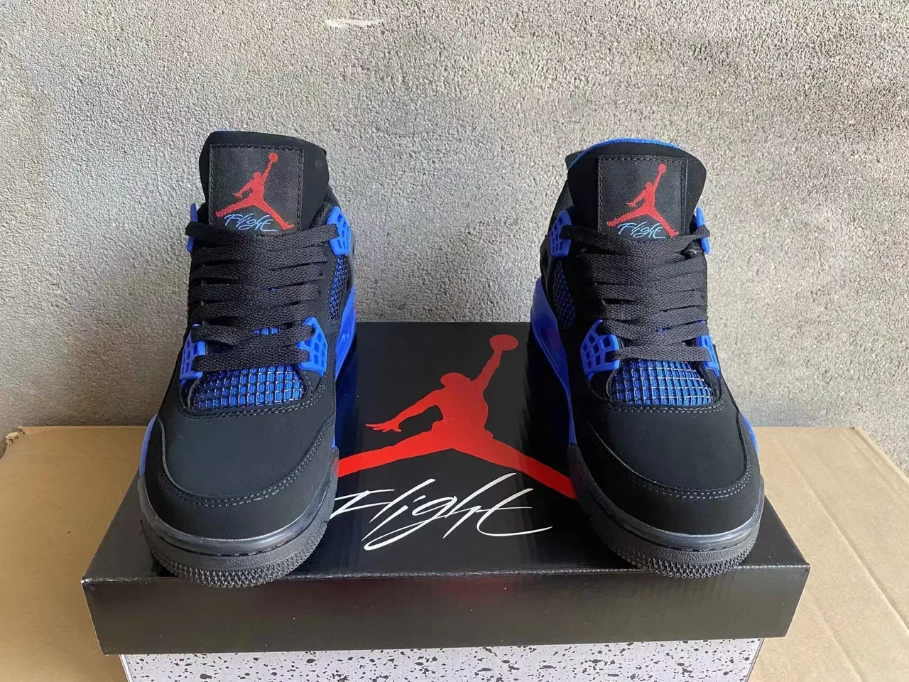 Air Jordan 4 Black Royal Blue Zapatos de Baloncesto 9
