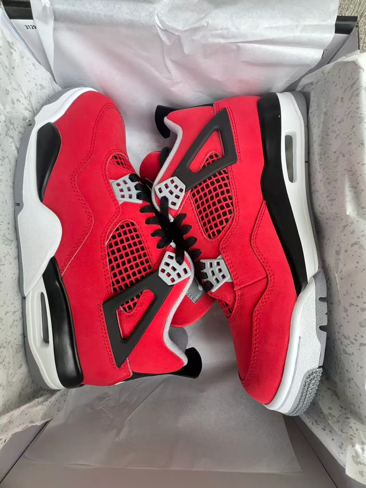 Chaussures de basketball Air Jordan 4 rouge noir blanc 8