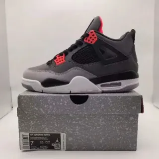 Air Jordan 4 Retro 深灰黑红篮球鞋
