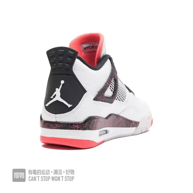 Air Jordan 4 白黑红篮球鞋 3