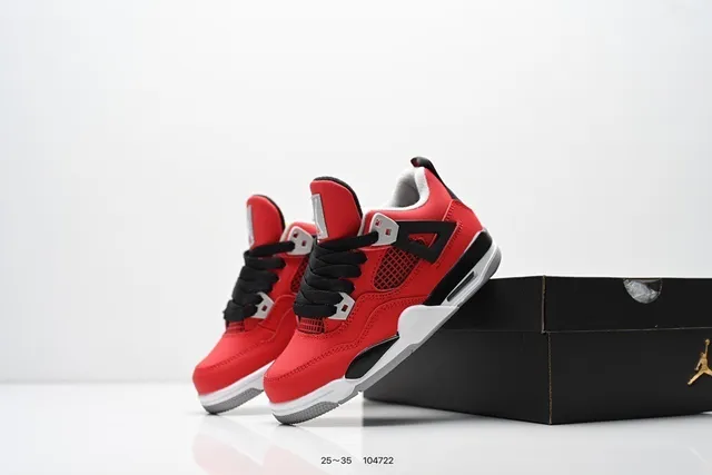 Air Jordan 4 White Red Basketball Shoes 8