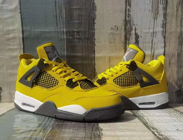 Air Jordan 4 হলুদ বাস্কেটবল জুতা 3