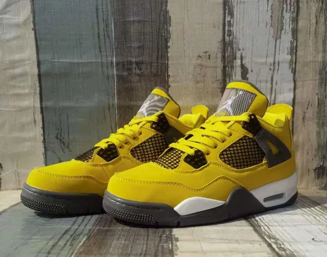 Air Jordan 4 হলুদ বাস্কেটবল জুতা 5