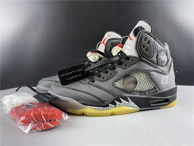 Zapatillas de baloncesto Air Jordan 5 gris y amarillo 6