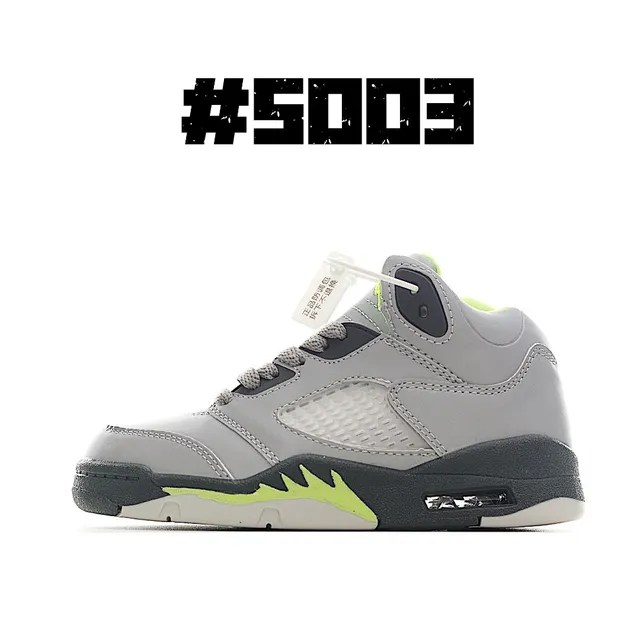 حذاء كرة السلة Air Jordan 5 أبيض أسود أحمر 5
