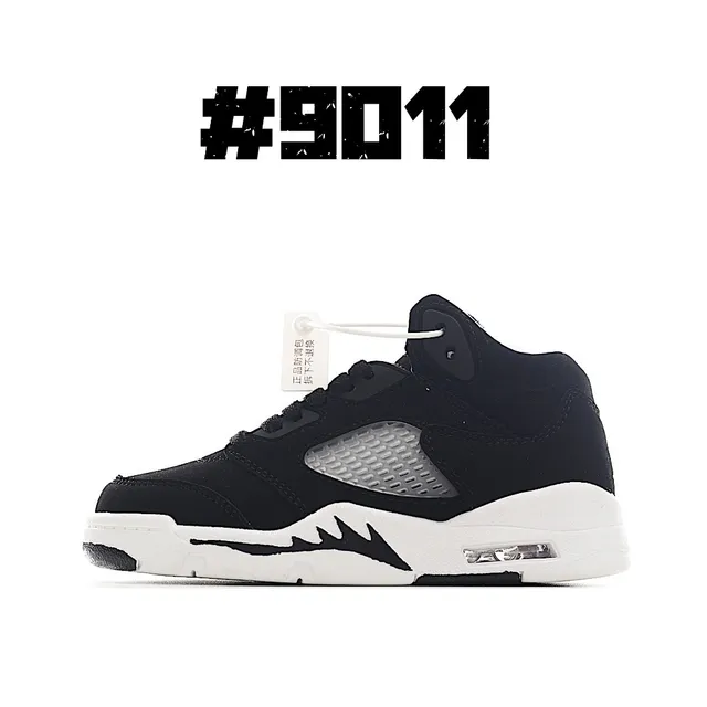 حذاء كرة السلة Air Jordan 5 أبيض أسود أحمر 11