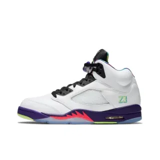 Zapatillas de baloncesto Air Jordan 5 blanco morado verde neón rosa