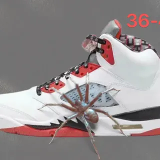 Air Jordan 5 zapatillas de baloncesto blanco rojo negro