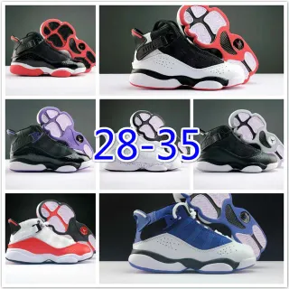 Tênis de basquete Air Jordan 6 preto vermelho branco