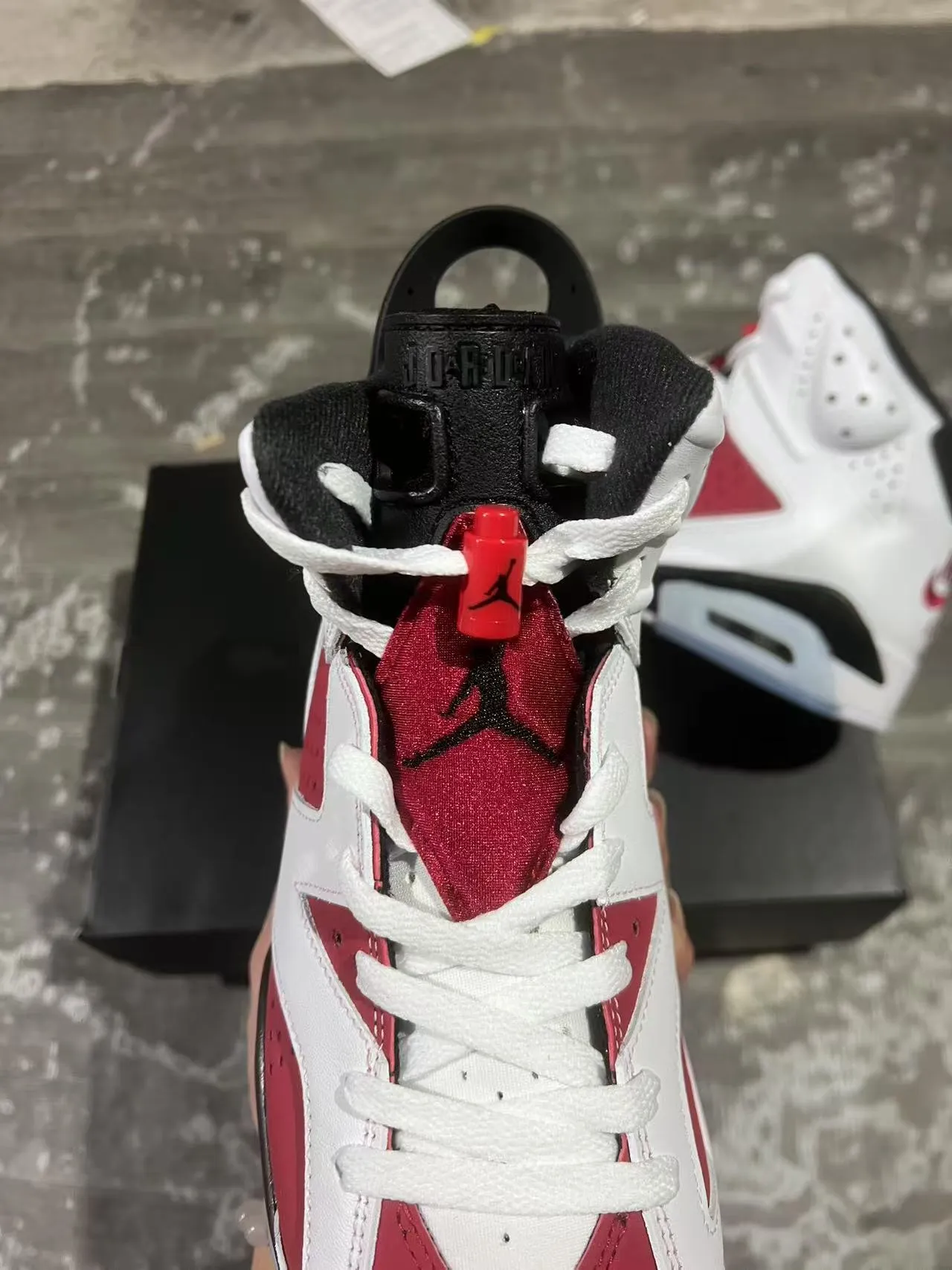 Air Jordan 6 白红黑篮球鞋 4