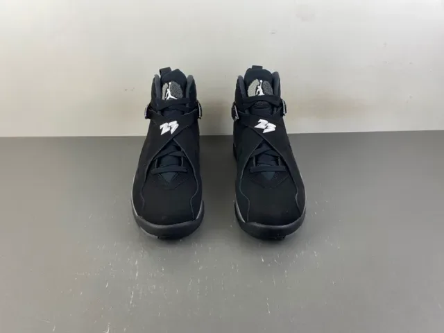 Air Jordan 8 黑色和金属银色篮球鞋 11