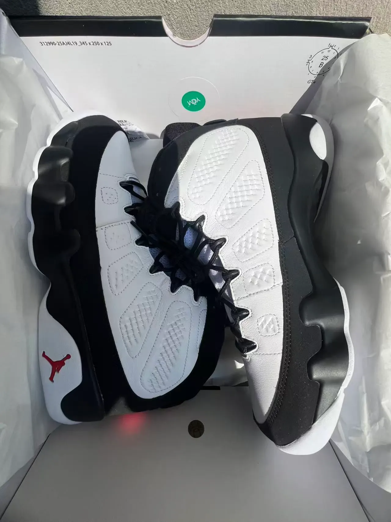 Air Jordan 9 Branco Preto Vermelho Tênis de Basquete 9