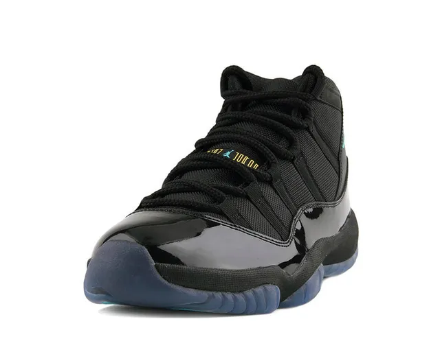 Air Jordan Black Blue High-Top Patent Leather Toe Basketball Shoes 4