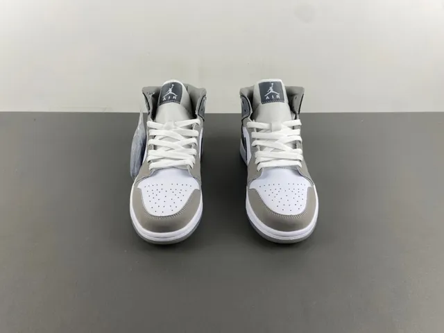 Air Jordan Gray White High-Top Padded Ankle Collar Basketball Shoes 10