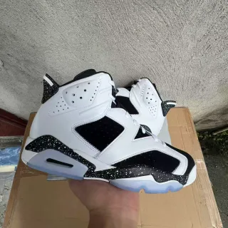 Air Jordan सफेद काला हाई-टॉप सिल्हूट परफोरेटेड लेदर अपर बास्केटबॉल जूते